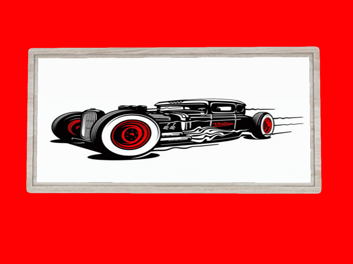 Second Life Marketplace Street RodRat Rod Drawing